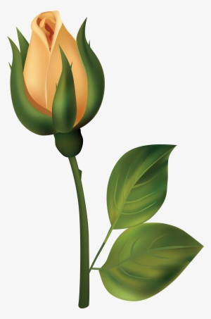 Yellow Rose Bud Png Clipart - Bud Clipart