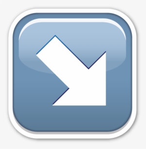 South East Arrow Emoji Stickers, Smileys, Emoticon, - Emojis Numeros Png