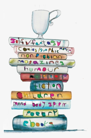 Clipart Resolution 522*790 - Pile Of Reading Books