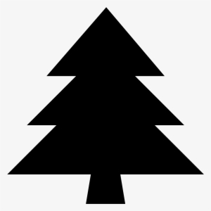 Coniferous Tree Icon - Christmas Tree Silhouette