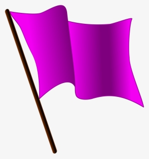 Hemaphaein Clipart Purple - Purple Flag Waving