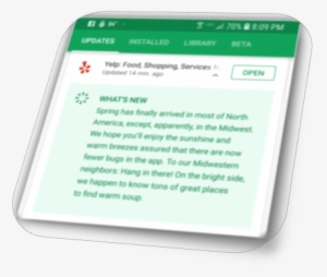 Mobile App Release Notes - Tablet Computer