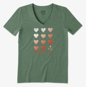 Women's Miami Hurricanes Heat Stack Cool Vee - Women's Michigan State Life Is Good Cool Vee