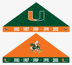 Miami Hurricanes Championship Years 9'x9' Tent - Miami Hurricanes Buttons 6ct