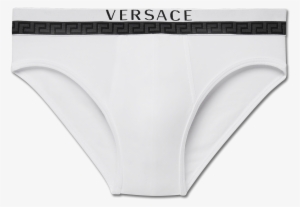 Versace Cotton Briefs With Versace Logo Au10016-ac00058 - Versace