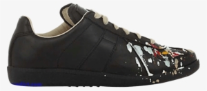Maison Margiela Low Top 'black Paint Splatter' - 22 Paint Splatter Maison Margiela Replica