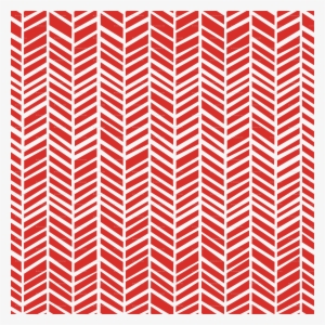 Herringbone Poppy Red Wallpaper