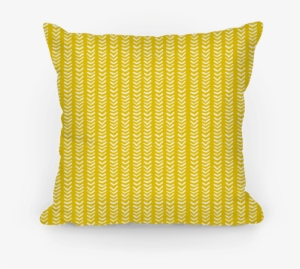 Mini Mustard Chevron Pattern Pillow - Pillow