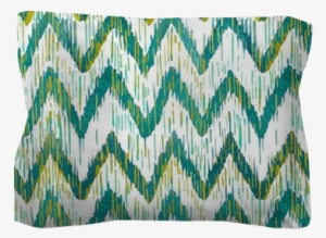 Watercolor Ikat Chevron Seamless Pattern - Stock Photography