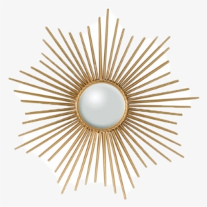 Mini Sunburst Mirror Zinc Door - Global Views Gold Mini Sunburst Mirror