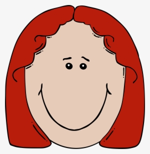 Image Transparent Download Lady Face Cartoon Big Image - Redhead Cartoon With Glasses