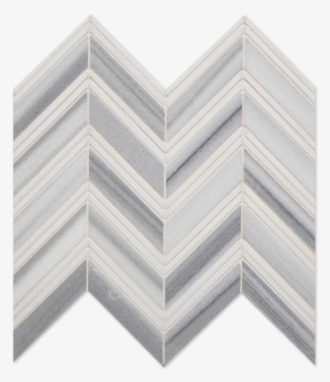 Chevron Grey Polished - Chevron Grey Mosaic Tile