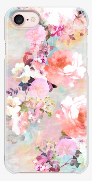 Casetify Iphone 7 Snap Case - Background Flower Vintage Watercolor