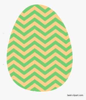 Easter Egg With Chevron Pattern - Turbinas De Aviones Para Dibujar