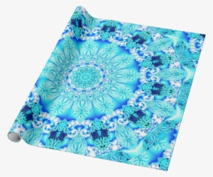 Aqua Lace Mandala Delicate Abstract Blue Wrapping Paper - Cafepress Aqua Lace Abstract 3'x5' Area Rug
