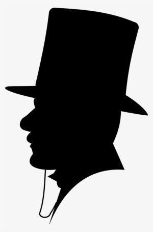 Drawn Top Hat Villain - Sherlock Holmes Watson Silhouette