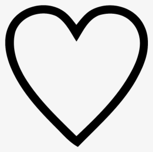 Black Love Heart Outline