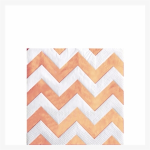 Picture Of Rose Gold Napkins Chevron Pack - Napkin