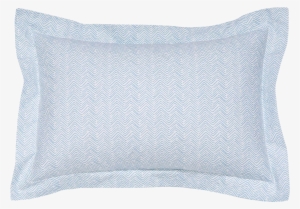 Chevron Light Indigo Duvet - Throw Pillow