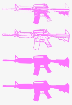 Machine Rifle Silhouette Download Machine Gun Silhouette - A&k M4ris