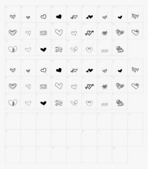 Mtf Heart Doodle Font - Font