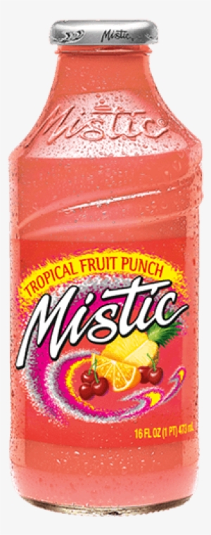 Mistic Tropical Fruit Punch Juice Drink - Mistic Bahama Blueberry, 16 Fl Oz Glass Bottle