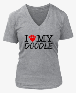 I Heart My Doodle - Hillary For Prison 2016 (ladies) - Ladies V-neck Tee