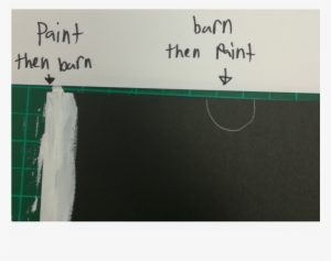 Using Paint With The Burned Paper Will Be Used To Show - Handwriting