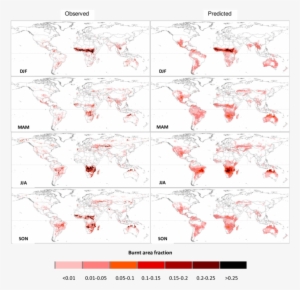 Predicted Probability Of Fire And Observed Burnt Area - Number