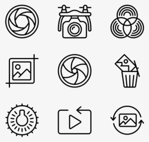 Photography 80 Icons - Social Media Logo White Transparent