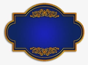 Blue Gold Title Board, Blue, Gold, Title Png And Vector - Title Board Png