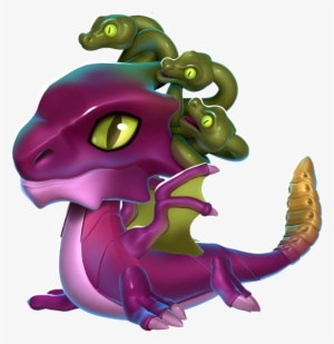 Medusa Dragon Baby - Cartoon