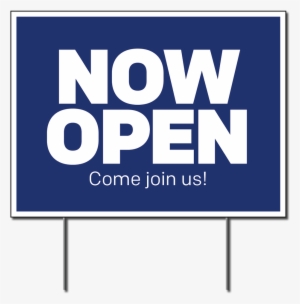 Lawn Sign 24" X 18" Other Colors Available - Cafe Now Open Posters