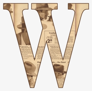 Alfabeto En Periodico Antiguow Collagen, Card Ideas, - Letra O Periodico Antiguo Png