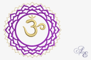 A Two Color Symbol For Sahasrara, The Crown Chakra - Coconut Sugar Scrub Label
