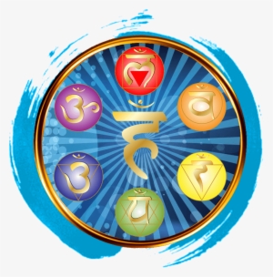 The Symbols Are Of The 7 Major Chakras - Enso Black For Sites Square Sticker 3" X 3"