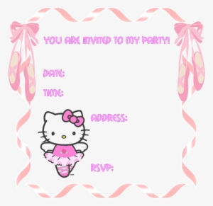 Hello Kitty Birthday Invitation Cards