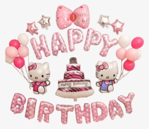 Get The Hello Kitty Birthday Balloon Decoration Sets - Happy Birthday Mickey Minnie