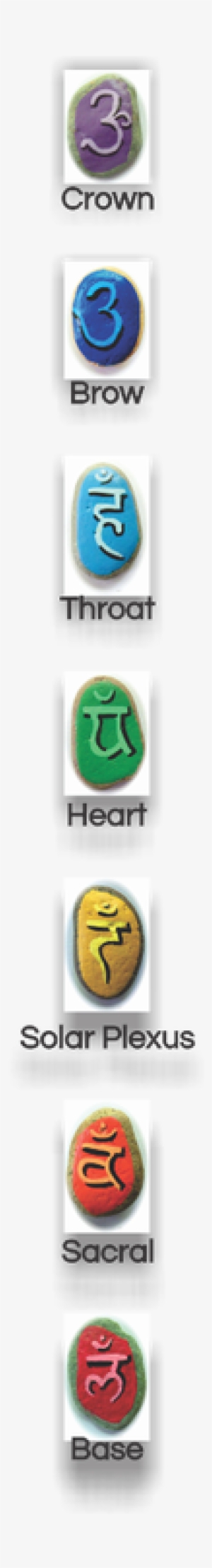 Chakra Stones With Ancient Symbols By Dee Cherrie Ashman - Emblem