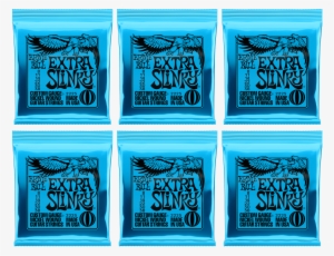 Ernie Ball 2225 Extra Slinky Strings 8-38 6 Pack Bundle - Ernie Ball 2225 Extra Slinky Nickel Wound