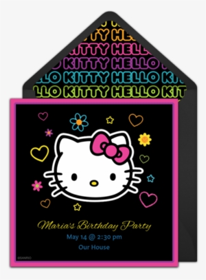 Hello Kitty Tween Online Invitation - Hello Kitty