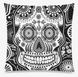 Sugar Skull Custom Zippered Pillow Case