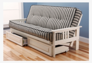 Monterey - White Frame Futon With Arms