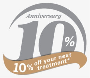 10% Off First Treatment For 10th Anniversary Attendees - Anniversary