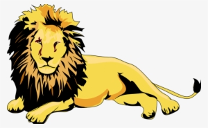 Leo - Cartoon Lion Lying Down