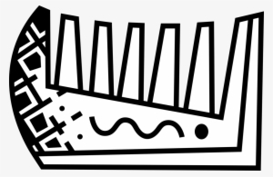 Vector Illustration Of Personal Grooming Hair Comb