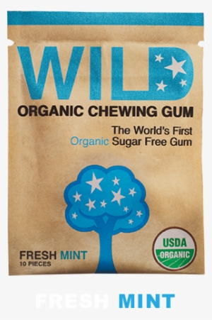 Fresh Mint Wild Organic Chewing Gum - Organic Certification