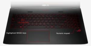 A Solid, One Piece Construction Keyboard Is Illuminated