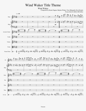 Wind Waker Title Theme Sheet Music Composed By Composed - Title Bgm
