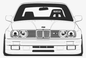 Drawn Bmw Bmw Front - Bmw E30 Front Drawing